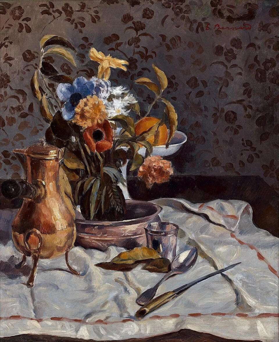 Natura morta con fiori e cucchiaio, circa 1910